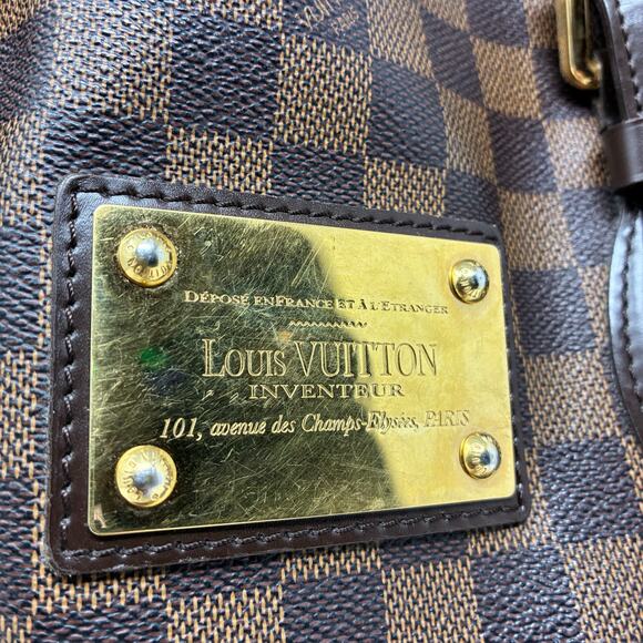 Louis Vuitton Hampstead MM tote bag in Damier Ebene canvas - Picture 7 of 16